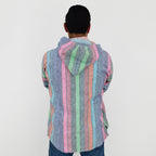 Suéter Poncho Canguro Artesanal Hoodie Acrilico Colores