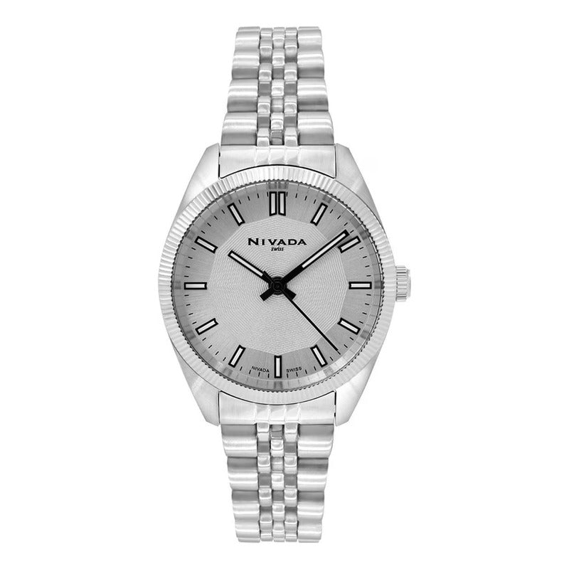 Reloj Para Mujer Np22364lmacbi Corporate Nivada Swiss® Plateado