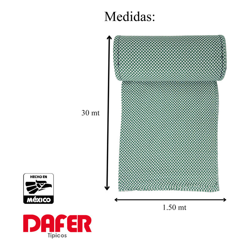 Rollo De Tela Domino 50% Algodón 30mx1.5m Marca Dafer®