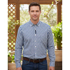 Camisa Regular Fit Cuadros Para Hombre Marca White Peak®