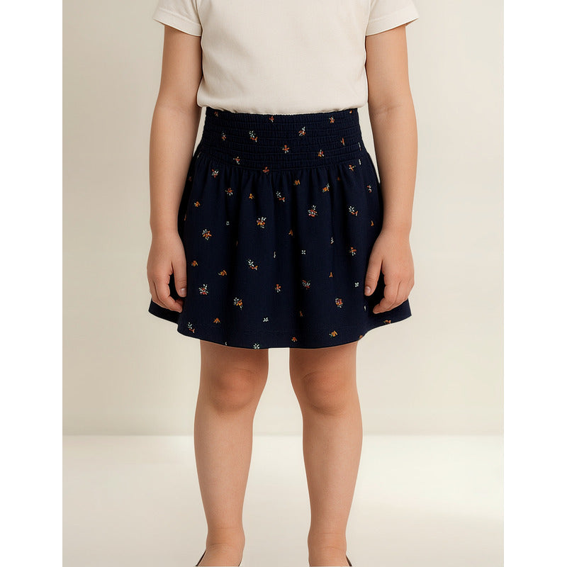 Falda De Niña Mod.126-7038 Flowers Marca Losan®