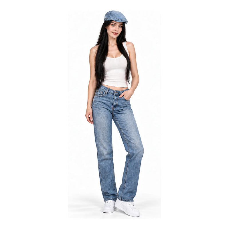 Boina Gorra Casual Retro Para Mujer Atemporal Mezclilla M Lisa