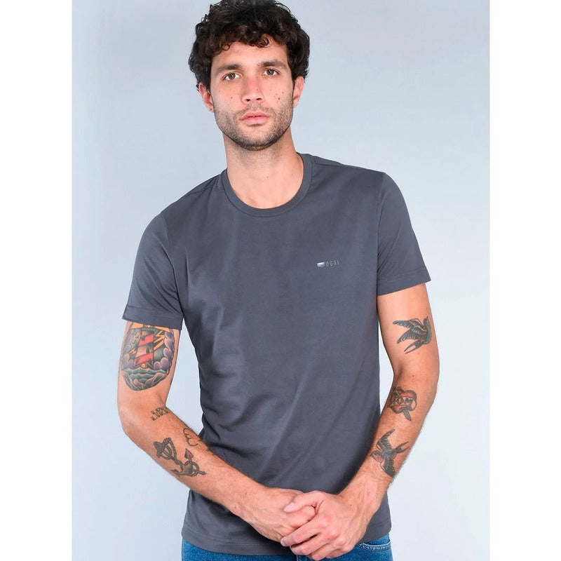 Playera Cuello Redondo Marca Oggi® Mod.xplbasic