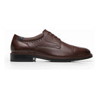 Zapato Derby Semivestir Para Hombre Mod. 400102 Marca Flexi® Marrón Oscuro Lisa 26 Mx