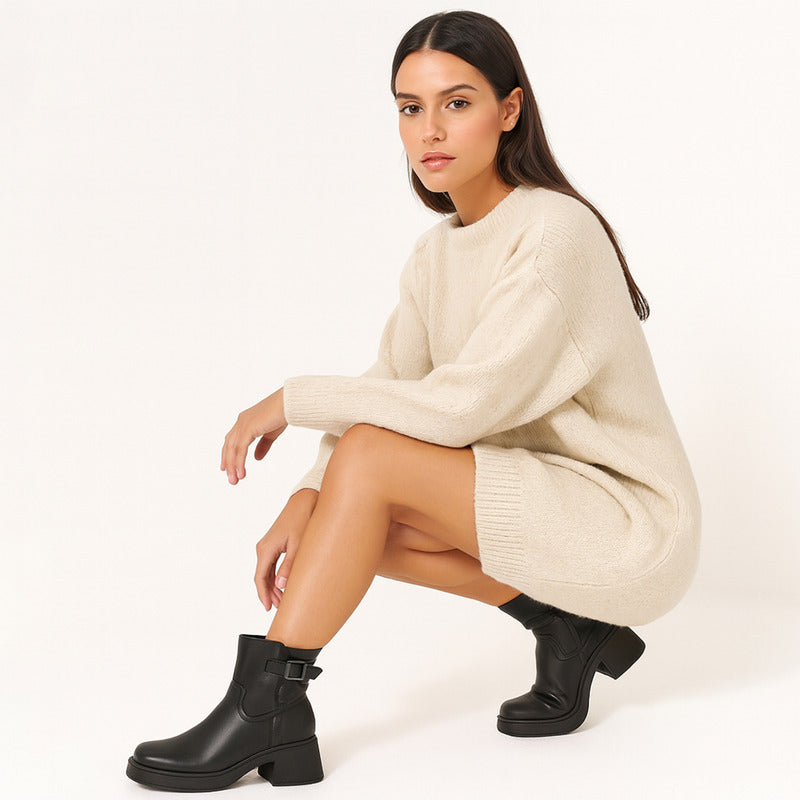 Bota Corta Para Mujer 6cm Mod. L1224204 Marca Levi's®