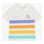 Playera Polo Para Bebé Mod. 1108 Marca Mayoral® Nata 6 Meses Rayas