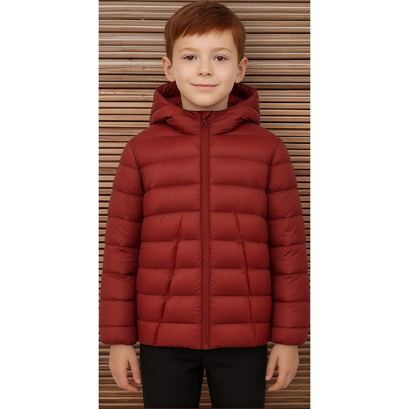 Chamarra Ultraligera Para Niño Mod.7456 Marca Mayoral® Terracota 18 Años Capitonado