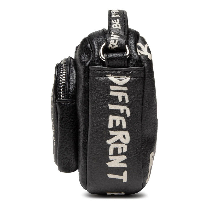 Bolso Pequeño Para Mujer Mod.22waxpay/2000 Desigual® Negro Lisa Níquel Multicolor