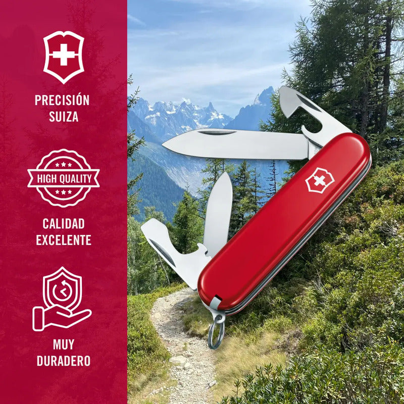 Victorinox Navaja Recruit, Roja, 10 Usos Color Rojo