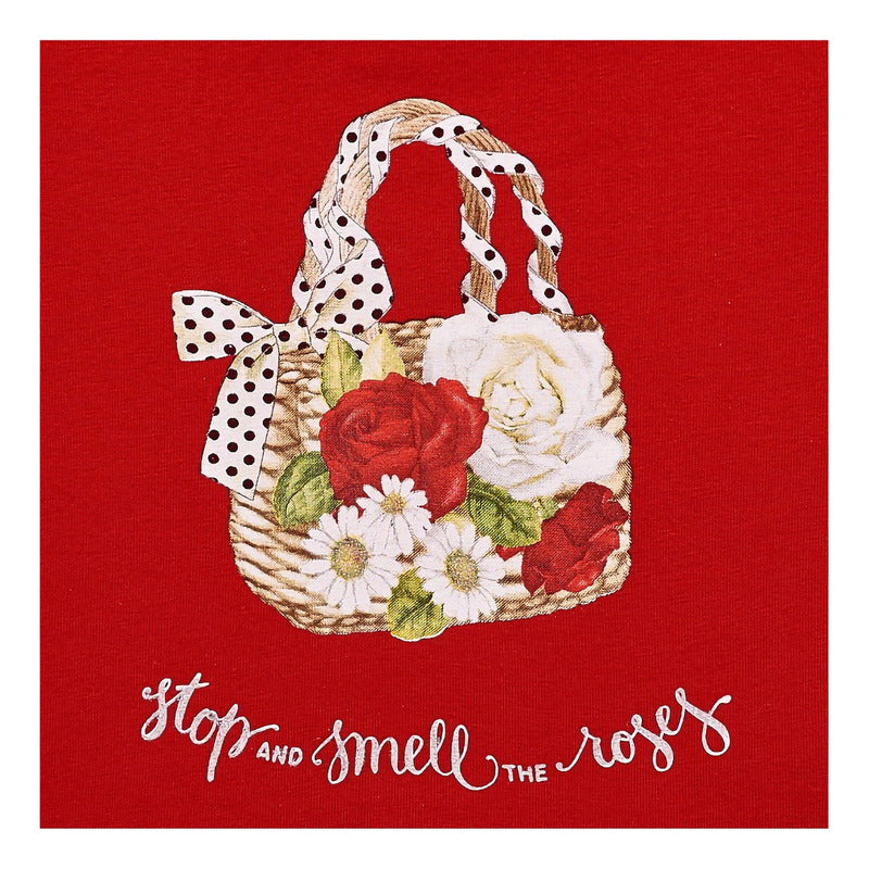 Blusa Para Niña Manga Corta Con Estampado Marca Mayoral®
