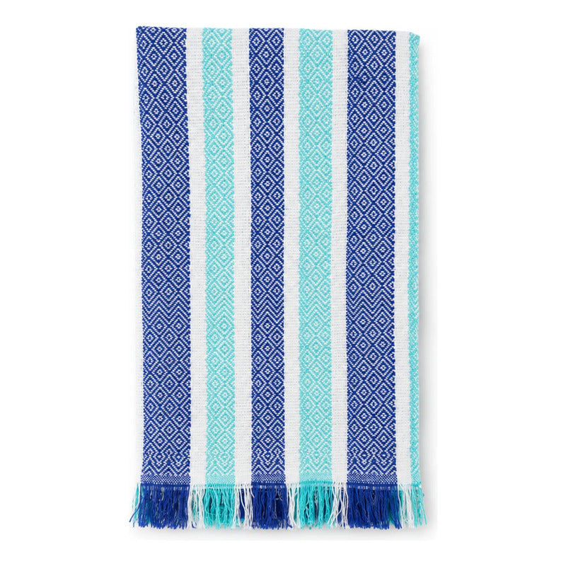 Servilleta De Cocina Multiusos Tejida 45 X 55cm Azul Rayas