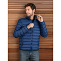 Chamarra De Pluma Ligera Packable Cw83-pol8666 Greenlander® Azul Xg Capitonado