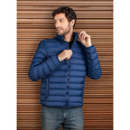 Chamarra De Pluma Ligera Packable Cw83-pol8666 Greenlander® Azul Xg Capitonado