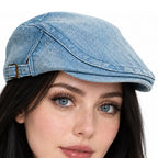 Boina Gorra Casual Retro Para Mujer Atemporal Mezclilla M Lisa