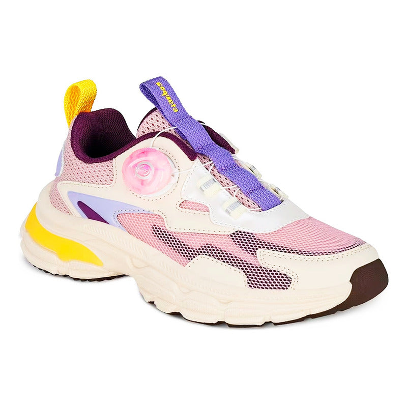 Tenis Para Niña Mod.203401 Marca Coqueta Y Audaz® Lavanda Lisa 25 Mx