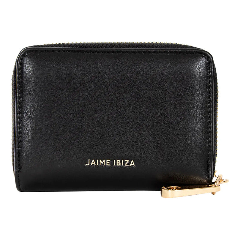 Cartera Monedero Con Cierre Para Dama M.ji620 Jaime Ibiza® Negro Liso