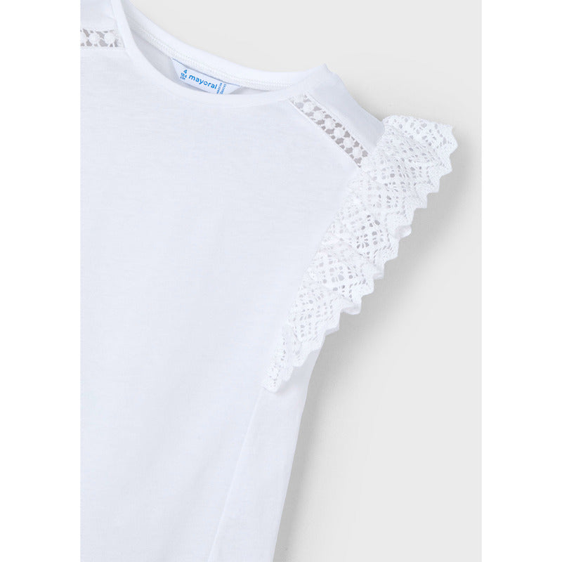 Blusa Para Niña Con Holán Mod.3010 Marca Mayoral®