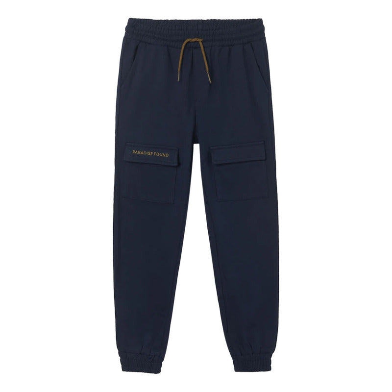 Pants Comodo Para Niño Mod.6593 Marca Mayoral® Marino Liso 12 Años