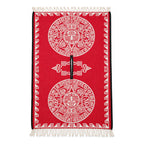 Jorongo Gaban Artesanal Mexicano Colores Rojo Calendario Xg