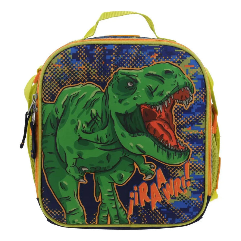 Lonchera Escolar Chenson Dinosaurio T-rex Korav Co70436-9 Verde