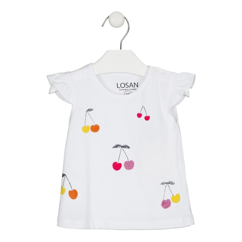 Blusa Para Niña Con Estampado Mod.2181201al Marca Losan®