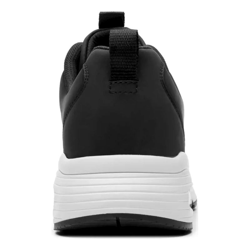 Tenis Con Cápsula De Aire Para Hombre M.422403 Marca Flexi® Negro Lisa 26.5 Mx