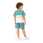 Conjunto Para Niño Short Y Playera Mod.3601 Marca Mayoral® Alga Lisa 2 Años