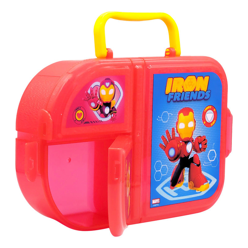 Lonchera Escolar Infantil 3 Divisiones Diseños Animados