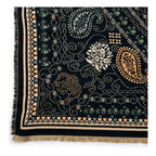 Chalina Chal Elegante Suave Para Mujer 130x130cm Multiusos Marino Figuras Unitalla