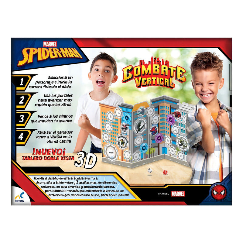 Juego De Mesa Spider-man Combate Vertical Novelty + 6
