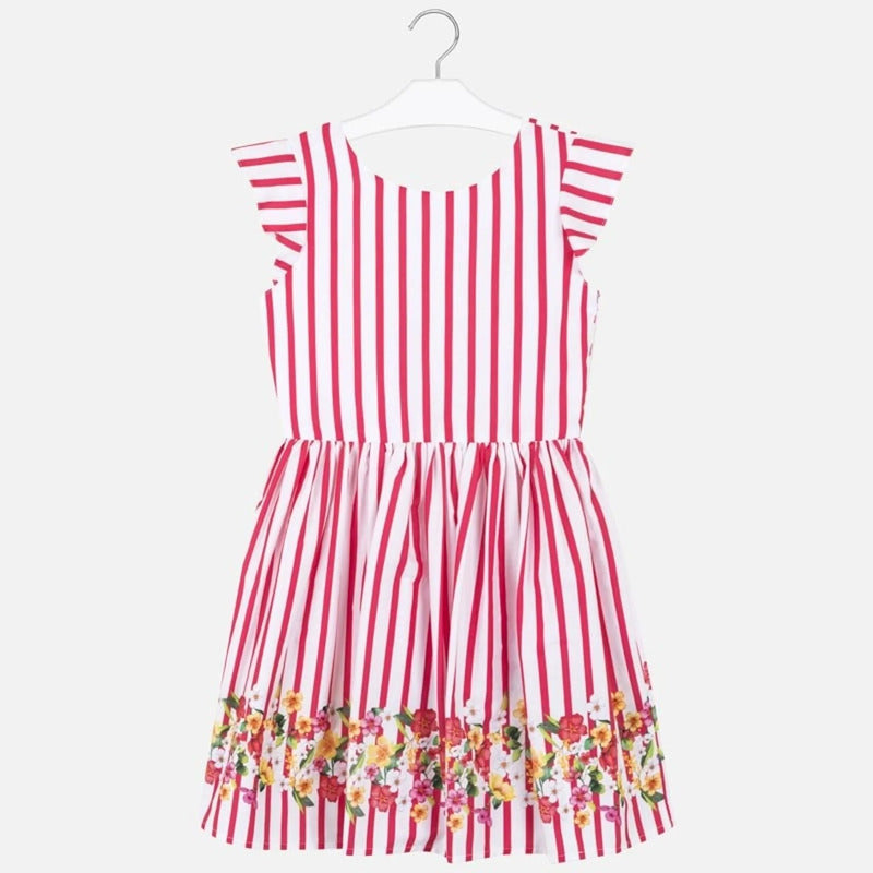 Vestido Cómodo Para Niña Mod.6984 Sandia Marca Mayoral® Sandia Rayas 8 Años