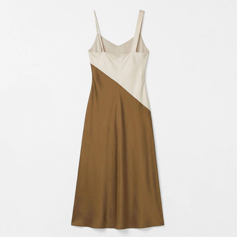 Vestido Largo Para Mujer Mod. Ve01642 Marca Ferriano® Multicolor Lisa M