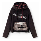 Sudadera The Rolling Stones Oversize 23wwsk58/2000 Desigual® S Negro The Rolling Stones