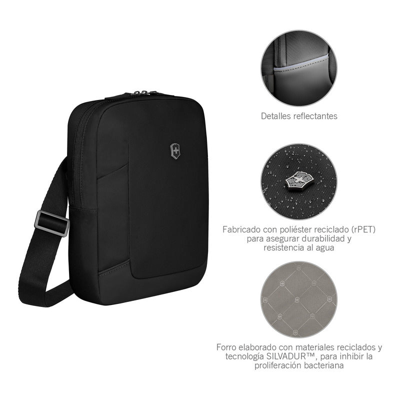 Victorinox Bolso Altmont Modern Crossbody Bag,negro Negro Lisa Negro Liso Níquel