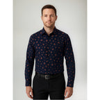 Camisa Casual Para Hombre Mod.b25307-a3 Marca Bobois®