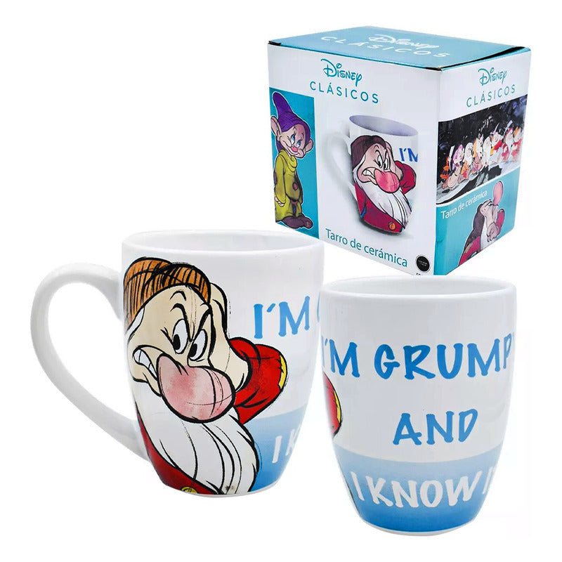 Taza Tarro De Porcelana 500ml Diseños Animados