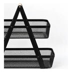Frutero De Doble Piso Rectangular De Malla De Hierro Nuvó® Negro 1759-166