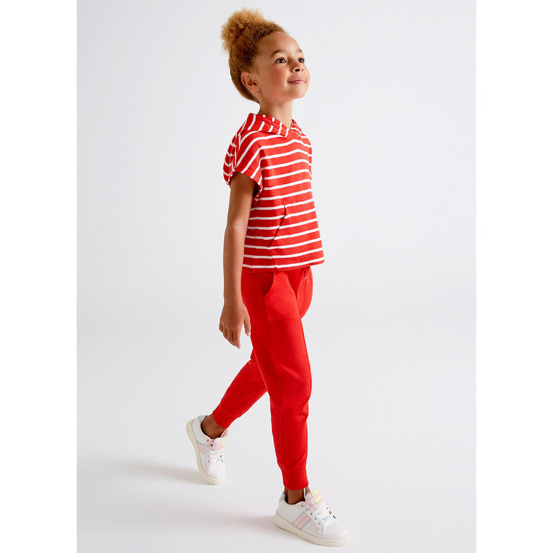 Conjunto Para Niña 3pz Mod. 3740 Carmín Marca Mayoral®