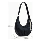 Bolso Asimétrico Mediano Para Mujer 25saxp05/2000 Desigual® Negro Rayas Níquel