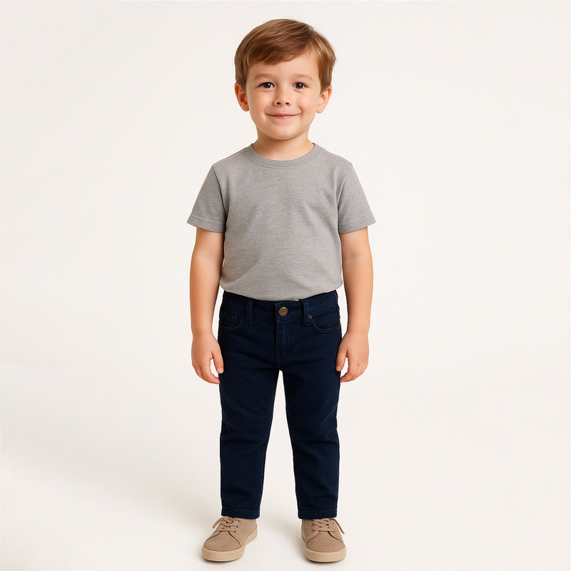 Pantalón Gabardina Para Niño Mod.3517 Marca Mayoral® Azul Marino Liso 2