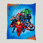 Cobertor Ligero Super Suave Matrimonial Diseños Providencia® Avengers 850 G Multicolor