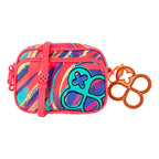 Bolso Para Dama Crossbody Mod. Ji 2767 Marca Jaime Ibiza® Rosa Chicle Abstracto