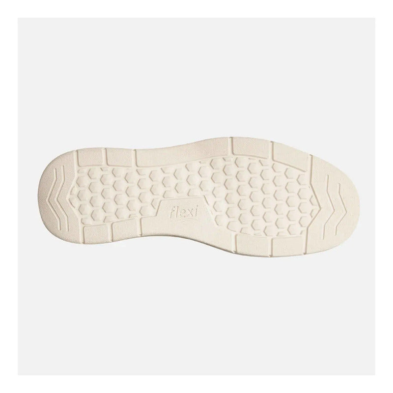 Mocasín Casual Para Hombre 100% Piel Mod.423805 Marca Flexi® Marrón Lisa 26,5 Mx
