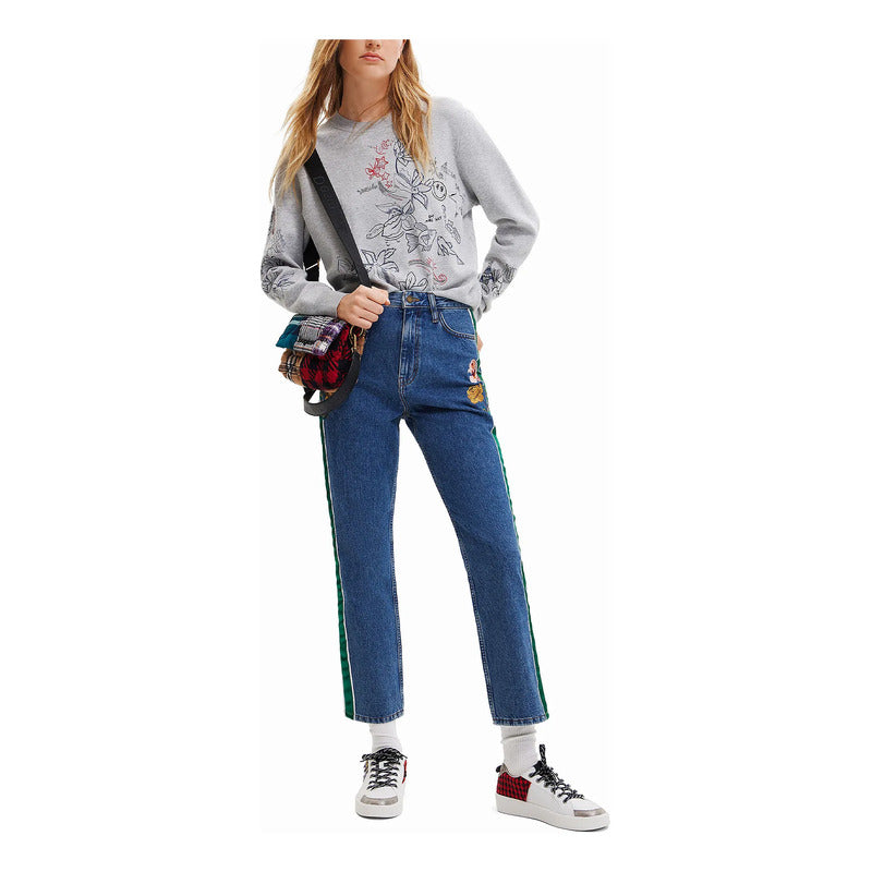 Suéter Casual Para Mujer Estampado Original Marca Desigual® Multicolor 22wwjfaf
