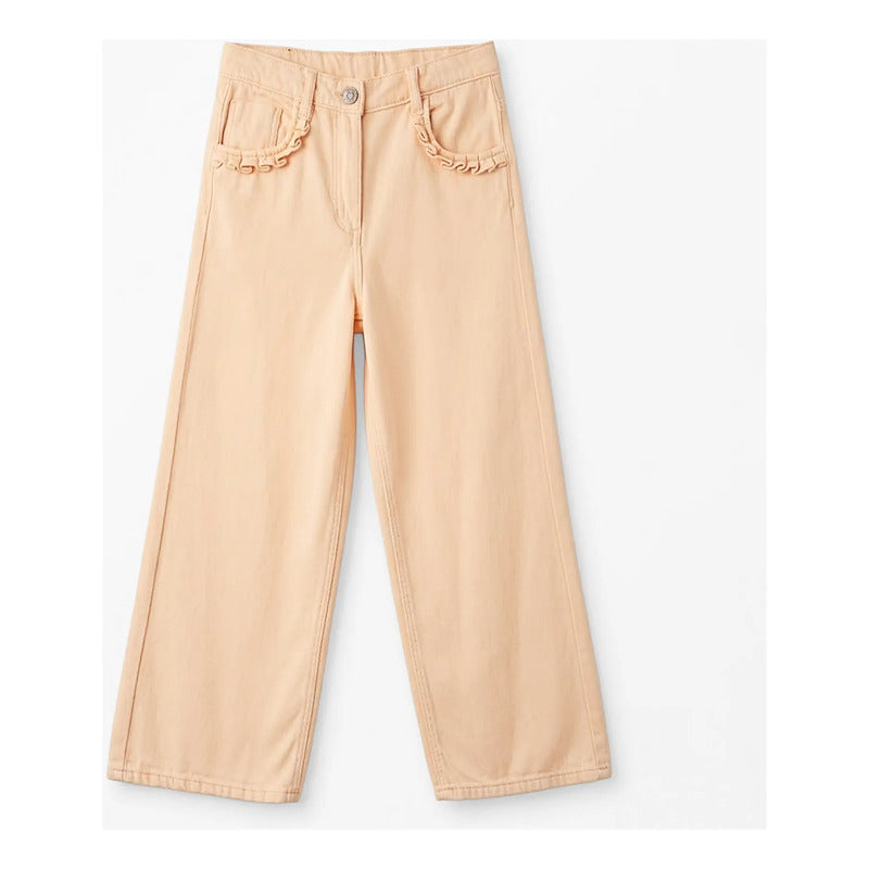 Pantalón Cómodo Para Niña Mod. Lkgap0401 Marca Losan® Coral Claro Lisa 9-10 Años