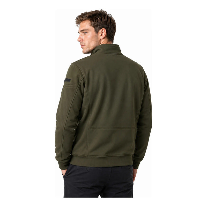 Chamarra Softshell Tipo Bomber Cw90-pol8728l Greenlander® Olivo Ch Lisa