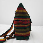 Mochila Artesanal Tejida Tipo Morral Con Bolsillo Frontal 10kg