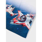 Playera Casual De Niño Mod.3071 Marca Mayoral® Blanco Naves 7 Años Lisa