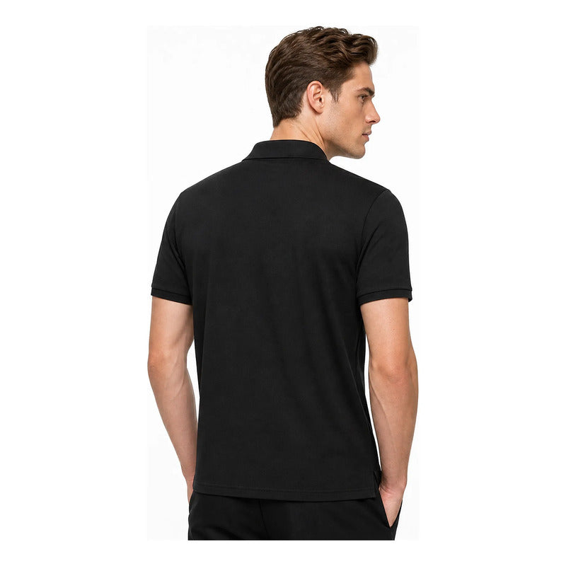 Playera Polo Regular Fit Para Hombre Mod. Apolbs Bobois® Negro G Lisa