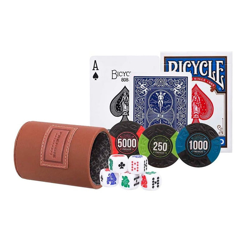 Casino Clásico Frengie® Poker Con Fichas, Barajas Bicycle